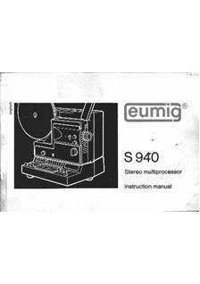 Eumig S 940 manual. Camera Instructions.